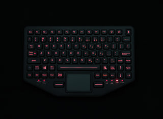 Dual Connectivity Keyboard - red backlight - BT-870-TP-SLIM - iKey