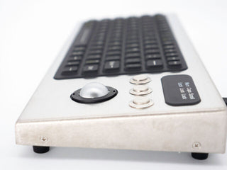 Keyboard with Integrated Trackball - side - DBL-810-TB -iKey