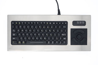 Small Footprint Stainless Steel Keyboard with Integrated Force Sensing Resistor - DT-810-FSR - iKey