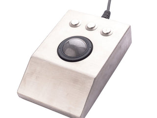 Stainless Steel Optical Trackball - DT-TB - side - iKey