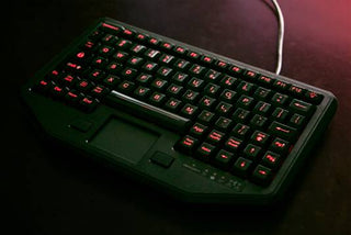 Full Travel Keyboard - red backlit - IK-88-TP - iKey