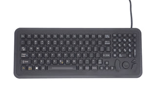 SlimKey Panel Mount Keyboard with Force Sensing Resistor - PM-102-FSR - iKey