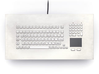 Panel Mount Stainless Steel Keyboard with Touchpad - PM-102-SS - iKey