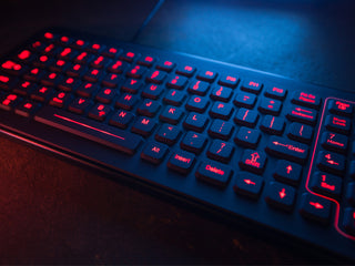 Ultra-Thin Keyboard with QuickLock - SB-101 - red backlit - iKey