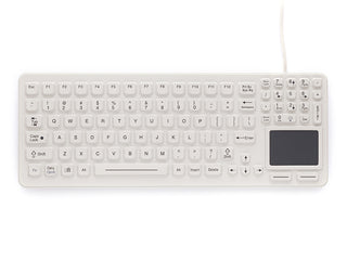 Sealed Keyboard with Integrated Touchpad - White - SK-97-TP - iKey