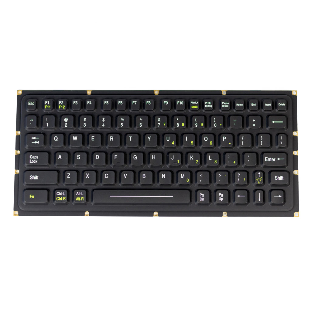 Compact Backlight Keyboard OEM Compact Backlit Industrial Keyboard - SL-81-OEM – ikey