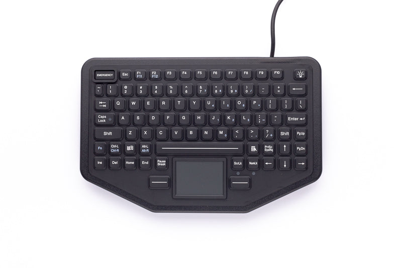 Keyboard with Touchpad & Optional Mounting Holes - SL-86-911-TP – ikey