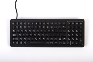 Slim, Rugged Keyboard - 8 Levels of Backlighting - SLK-101-8L - iKey