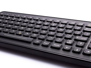 SlimKey Backlit Mobile Industrial Keyboard - SLK-101-M - side - iKey