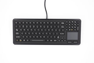 Sealed Keyboard with Integrated Touchpad & Backlighting - black - iKey