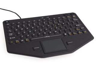 Compact Mobile Keyboard with Touchpad - SL-80-TP - black - back - ikey