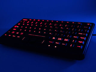 Industrial Keyboard with Emergency Key - SL-86-911-FSR - red back lit - iKey