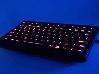 Compact Backlit Industrial Keyboard - SL-88 - red backlit - iKey