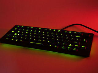 Military OEM Keyboard with Adjustable Backlighting - SLK-80-FSR-OEM - green backlit - iKey