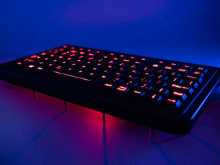 Panel Mount Compact Backlit Keyboard - SLP-88 - red backlit - iKey